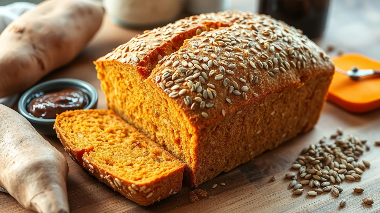 seeded miso sweet potato bread recipe