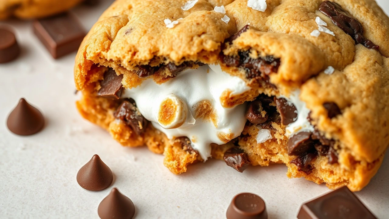 chips ahoy stuffed s'mores big cookie recipe